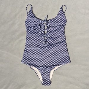 New Tavik Monahan Blue Geo Tile One Piece Swimsuit